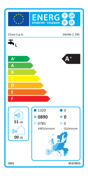 Scaldabagno A Pompa Di Calore Clivet Aqua Plus Swan