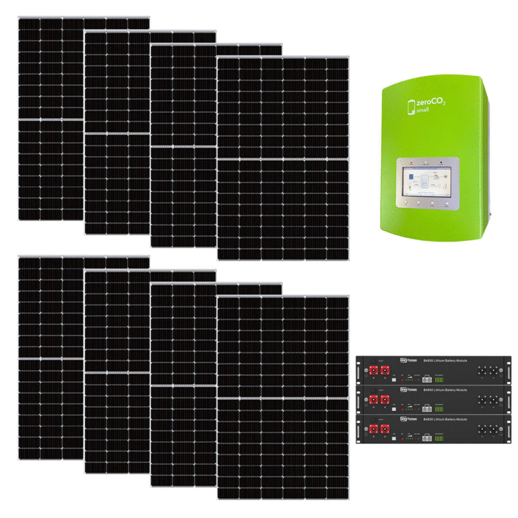 Kit Fotovoltaico Kw Sunpro Power Con Inverter Ibrido Energy Zeroco