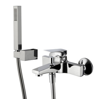 miscelatore esterno vasca con set doccia fima carlo frattini serie fit monocomando con deviatore