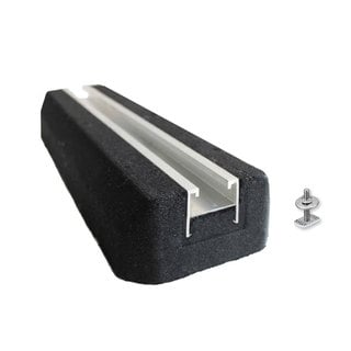 320x320 supporto a pavimento niccons mini sumo antivibrante 130x60x560 mm con profilo 41 mm