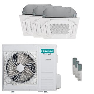 condizionatore hisense cassetta act trial split 18000+18000+18000 btu inverter a++  unità esterna 10 kw 