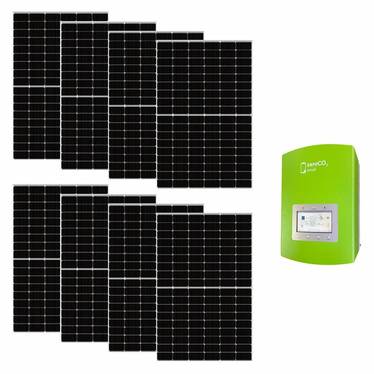 kit fotovoltaico 3 kw sunpro power con inverter ibrido energy zeroco2 small 3 kw senza accumulo monofase wifi