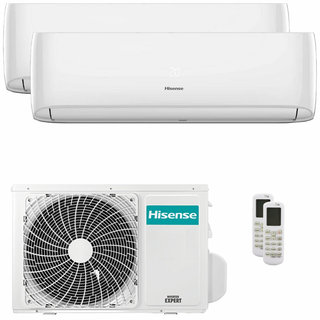 condizionatore hisense hi-comfort dual split 12000+12000 btu inverter a++ wifi unità esterna 5.5 kw 