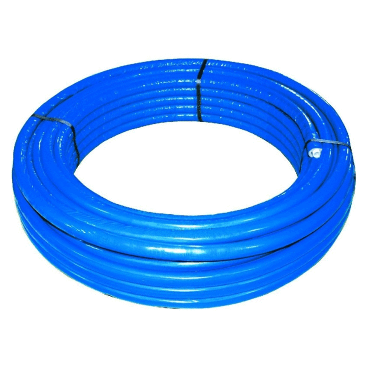 tubo multistrato valsir mixal ø26x3 mm con guaina isolante da 10 mm blu 