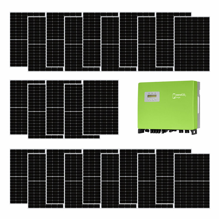 kit fotovoltaico 10 kw sunpro power con inverter ibrido energy zeroco2 large 10 kw senza accumulo - trifase wifi