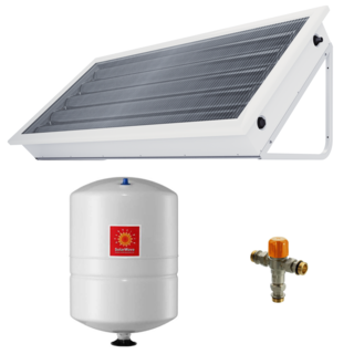 pannello solare circolazione naturale pleion ego 220 bianco 210 litri con accessori installazione