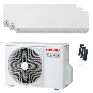 condizionatore toshiba shorai edge white trial split 5000+5000+7000 btu inverter a+++ wifi unità esterna 5.2 kw 