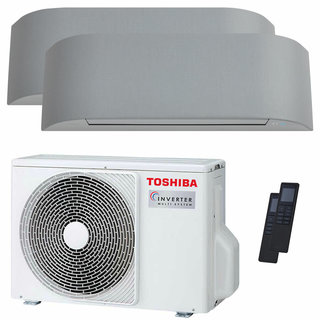 condizionatore toshiba haori dual split 9000+12000 btu inverter a++ wifi unità esterna 5,2 kw