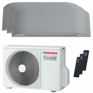 condizionatore toshiba haori trial split 7000+7000+7000 btu inverter a+++ wifi unità esterna 5.2 kw 