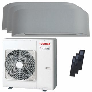 condizionatore toshiba haori trial split 9000+12000+16000 btu inverter a+++ wifi unità esterna 7 kw 