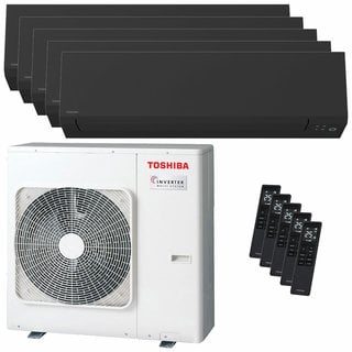 condizionatore toshiba shorai edge black penta split 7000+7000+7000+7000+7000 btu inverter a++ wifi unità esterna 10 kw 