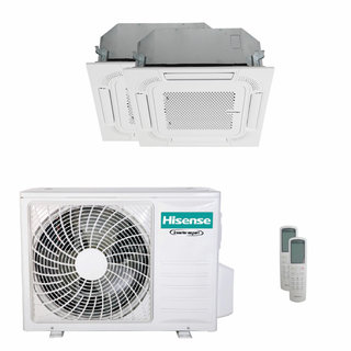 condizionatore hisense cassetta act dual split 9000+12000 btu inverter a++  unità esterna 5.5 kw 