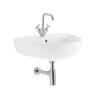 lavabo geberit colibrì 55 cm monoforo sospeso bianco lucido