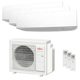 condizionatore fujitsu serie ke trial split 7000+7000+9000 btu inverter a+++  unità esterna 5.4 kw 