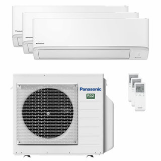 condizionatore panasonic serie tz trial split 7000+7000+7000 btu  a+++ wifi unità esterna 5.2 kw 