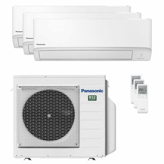 condizionatore panasonic serie tz trial split 7000+7000+12000 btu  a+++ wifi unità esterna 5,2 kw 