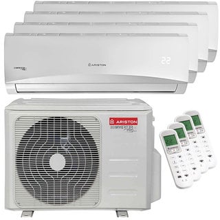 condizionatore ariston prios r32 quadri split 9000+12000+12000+12000 btu inverter a++ unità esterna 10,6 kw