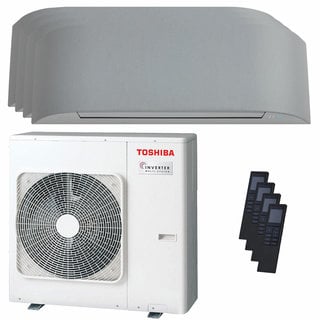 condizionatore toshiba haori quadri split 7000+7000+9000+16000 btu inverter a++ wifi unità esterna 8 kw 