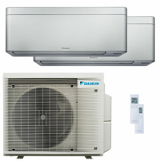 condizionatore daikin stylish silver dual split 7000+9000 btu inverter a+++ wifi unità esterna 4 kw 