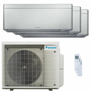 condizionatore daikin stylish silver trial split 7000+9000+12000 btu inverter a+++ wifi unità esterna 5 kw 