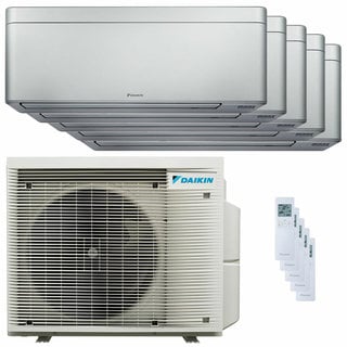 condizionatore daikin stylish silver penta split 7000+7000+7000+9000+9000 btu inverter a++ wifi unità esterna 7.8 kw 