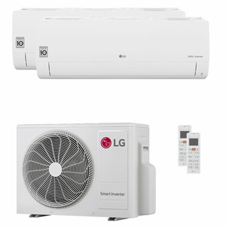 condizionatore lg libero smart dual split 9000+9000 btu inverter a+++ unità esterna 4,1 kw 