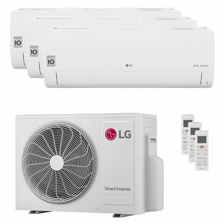 condizionatore lg libero smart trial split 9000+9000+12000 btu inverter a+++ unità esterna 5,3 kw 