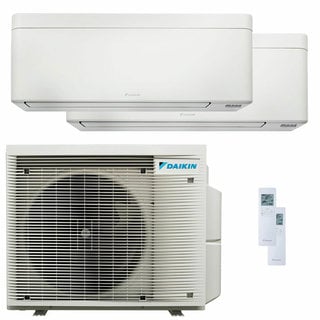 condizionatore daikin stylish bianco dual split 9000+12000 btu inverter a++ wifi unità esterna 4 kw