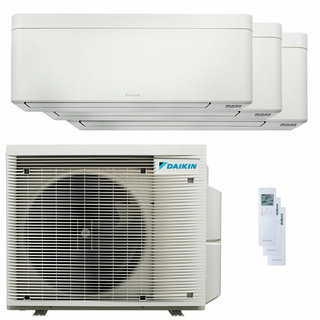 condizionatore daikin stylish bianco trial split 9000+12000+18000 btu inverter a++ wifi unità esterna 6.8 kw bianco