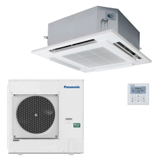 condizionatore cassetta 4 vie panasonic paci nx standard 34000 btu r32 inverter a++/a+