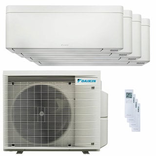 condizionatore daikin stylish bianco quadri split 9000+9000+12000+12000 btu inverter a++ wifi unità esterna 7.4 kw