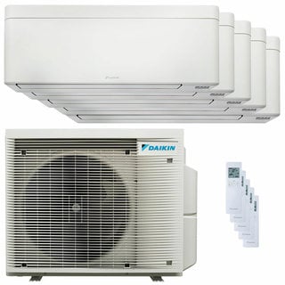 condizionatore daikin stylish bianco penta split 9000+9000+9000+12000+15000 btu inverter a++ wifi unità esterna 7.8 kw