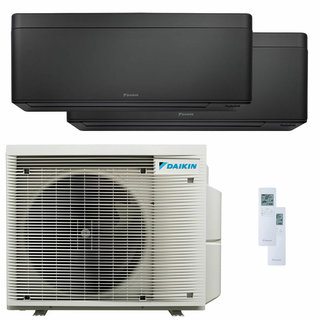 condizionatore daikin stylish total black dual split 12000+12000 btu inverter a+++ wifi unità esterna 5 kw 