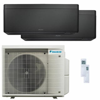 condizionatore daikin stylish total black dual split 12000+18000 btu inverter a+++ wifi unità esterna 5 kw 