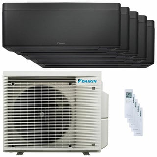 condizionatore daikin stylish total black penta split 7000+9000+9000+9000+18000 btu inverter a++ wifi unità esterna 7.8 kw 