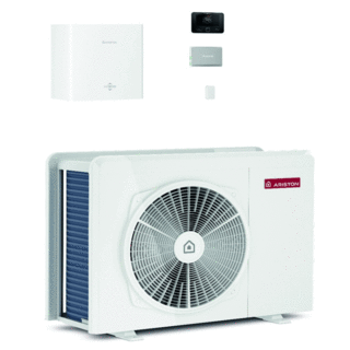 pompa di calore aria-acqua ariston nimbus m hybrid universal net r32 3,5 kw inverter monofase a++ wifi