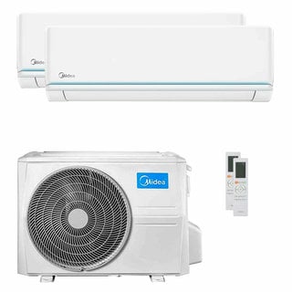 condizionatore midea evolution dual split 12000+12000 btu inverter a++  unità esterna 5.3 kw 