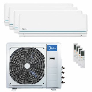 condizionatore midea evolution quadri split 12000+12000+12000+12000 btu inverter a++  unità esterna 10.6 kw 