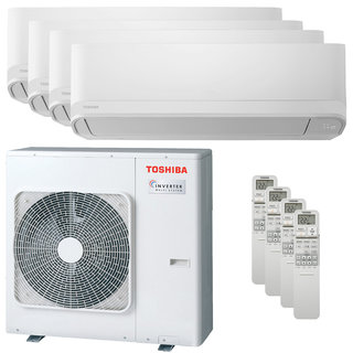 condizionatore toshiba seiya smart quadri split 5000+7000+9000+16000 btu inverter a++ wifi unità esterna 8 kw 