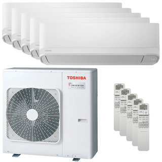 condizionatore toshiba seiya smart penta split 9000+9000+9000+12000+12000 btu inverter a++ wifi unità esterna 10 kw 