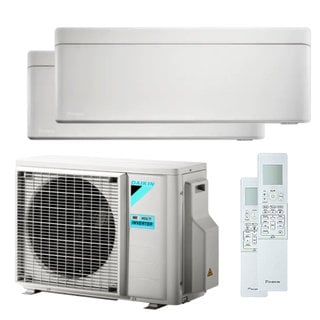 condizionatore daikin stylish dual split 7000+15000 btu inverter a+++ wifi unità esterna 5,0 kw