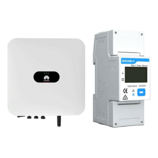 kit fotovoltaico huawei con inverter ibrido sun2000-3.68ktl-l1 monofase 3,68 kw wifi + meter smart power sensor ddsu666-h 100a monofase