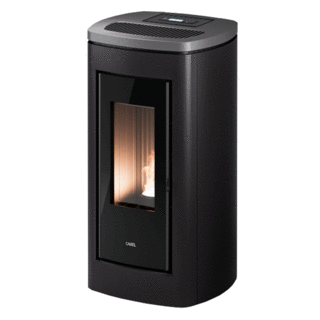 stufa a pellet cadel eclipse plus 11 10,5 kw ad aria canalizzata wifi antracite