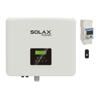 kit inverter + meter + wifi solax con inverter ibrido solax x1 hybrid 3.7dc g4 3,7 kw monofase + meter solax ddsu666 monofase + modulo wifi solax pocket wi-fi v3.0