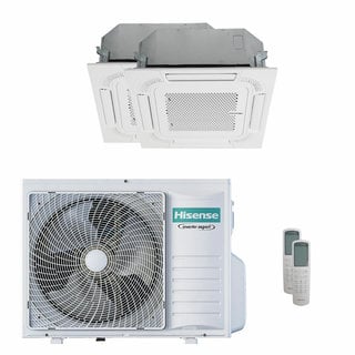 condizionatore hisense cassetta act dual split 12000+18000 btu inverter a++  unità esterna 8 kw 2023