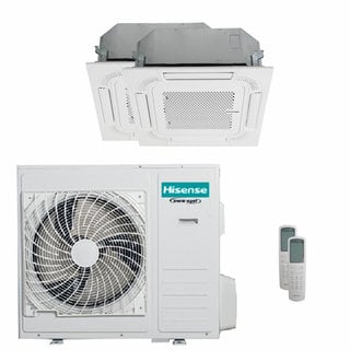 condizionatore hisense cassetta act dual split 18000+18000 btu inverter a+ unità esterna 10 kw 