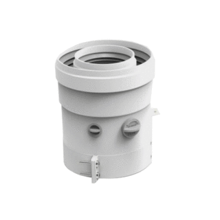 kit attacco verticale per sistema coassiale ø 60/100 mm - scaldabagni ferroli kona