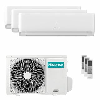 condizionatore hisense ecosense trial split 7000+7000+7000 btu inverter a++ wifi unità esterna 5.5 kw 