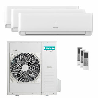 condizionatore hisense ecosense trial split 7000+18000+24000 btu inverter wifi unità esterna 12.5 kw 