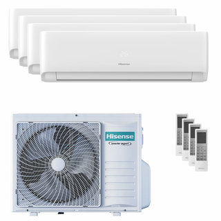 condizionatore hisense ecosense quadri split 9000+9000+9000+9000 btu inverter a++ wifi unità esterna 8 kw 